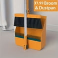 thumbnail image 1 of 1 Set, Household Broom And Dustpan Set, Durable Sweeping Broom And Dustpan With, 1 of 5