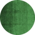 thumbnail image 1 of Ahgly Company Indoor Round Oriental Emerald Green Industrial Area Rugs, 8' Round, 1 of 4