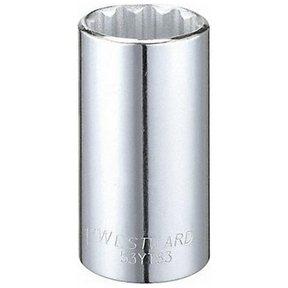 Westward Socket, Steel, Chrome, 1 in 53YT83