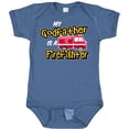 thumbnail image 3 of Inktastic My Godfather is a Firefighter with Fire Truck Boys or Girls Baby Bodysuit, 3 of 5