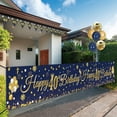 thumbnail image 6 of 40th Birthday Decorations, Navy Blue Gold 40th Happy Birthday Banner with Balloons, Men 40 Years Old Birthday Backdrop Yard Signs Forty Birthday Decor Supplies, 6 of 8