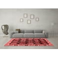 thumbnail image 3 of Ahgly Company Machine Washable Indoor Rectangle Abstract Red Modern Area Rugs, 3' x 5', 3 of 4