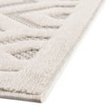thumbnail image 6 of Unique Loom Outdoor Trellis Textured Collection Area Rug - Spatial (2' x 6' Runner Ivory), 6 of 7