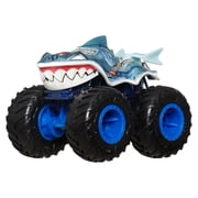 Hot Wheels Monster Trucks Sharks vs. Dinos Multipack with 2 Big Rigs, 2 Toy Trucks & 2 Toy Cars