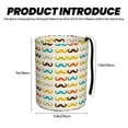 thumbnail image 3 of Honeii Colorful Mustache Print Waterproof Car Trash Can,Waterproof Portable Collapsible Trash Can,Garbage Container fits Most Cars,SUVs,and Trucks, 3 of 7