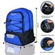 thumbnail image 2 of WOLT | Bolso fútbol jóvenes - Mochila fútbol/baloncesto/vólibol/fútbol americano, compartimento zapatos/balón, jóvenes/adultos (Azul), 2 of 3