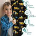 thumbnail image 3 of Blackout Kids Curtains,Cartoon Construction Vehicles Clouds Black Pattern Childrens Insulated Curtains Set Of 2,Bedroom Essentials,Toddler Room Decor 42"x54", 3 of 5