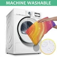 thumbnail image 6 of Rainbow Tie Dye Wave Pattern Square Tablecloth,Waterproof Square Table Cover,Wipeable Spillproof Washable Table Cover for Home Kitchen Party Decor 42"X42"(107x107cm), 6 of 6