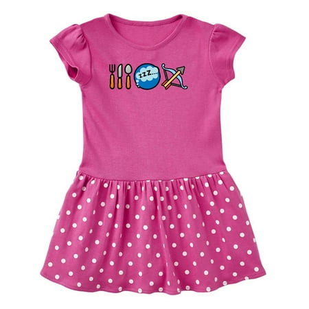 

Inktastic Eat Sleep Archery Bowhunting Gift Toddler Girl Dress