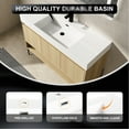 thumbnail image 5 of 48" Bathroom Vanity In Oak With Resin Sink & Modern Storage - Hygienic Basin, Floor Protection, Design, 5 of 7