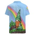 thumbnail image 3 of toraway Chemises pour Hommes Mode Décontractée Jour de la Saint-Patrick Impression Numérique 3D Poche Col Simple Manches Courtes TTG, 3 of 3