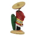 thumbnail image 6 of Day Of The Dead Skeleton El Bandito With Poncho Sombrero Puffing Cigar Statue, 6 of 8