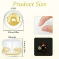 thumbnail image 5 of 16Pcs Gold Earring Backs for Studs, Comfortable Silicone Earring Backs for Droopy Ears, Locking Secure Hypoallergenic Earring Backs Replacements for Men and Women, 5 of 8