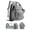 Gray-C, variant on Diaper Bag Backpack, Multifunction Diaper Bag Backpack with Changing Station, USB Charging Port & Foldable Crib, Large Capacity Travel Backpack w/Sunshade&Pacifier Case&Stroller Straps(Grey)