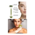 thumbnail image 3 of Rodillo de Jade + Gua Sha Kit Esencial Skin Care RM Beauty Masajeador Manual Facial Manten Piel Lisa y Diluye Arrugas Signos de Edad Contorno de Ojos Disminuye Ojeras e Imperfecciones, 3 of 4