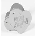 thumbnail image 3 of Inkdotpot 50 Pack Real Silver Foil Paper Tag Merry Christmas Favor Hang Tag, 3 of 6