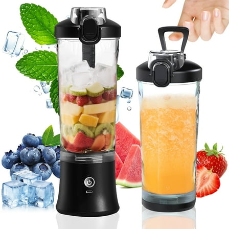 ORFELD Personal Portable Blender, Small Kitchen Appliances Blender Cup for Shakes and Smoothies Rechargeable Shaker Bottle, 20oz