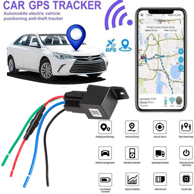 Dazone GPS Car Tracker, Portable Real Time GPS/GSM/GPRS Tracking Device for Vehicles, Cars, Motorcycle, Teens, Kids, Elderly, Equipment, Valuables Location Tracker Locator Anti-theift