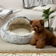 thumbnail image 4 of Cama relajante para mascotas Gloria Snooze Peluche cálido 60cm Gris, 4 of 9