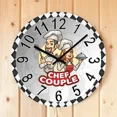 thumbnail image 3 of Chef Couple Valentines Wall Clock For Kitchen Dinning Room Home Decor Husband Wife Cook Cooking Art Wall Watch Housewarming Gift（10 Inch）, 3 of 6
