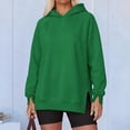 thumbnail image 7 of Trwkzve Long sleeve Hoodie Womens With Hood Sweatshirts Green L, 7 of 7