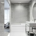 thumbnail image 6 of VIGO Elan 56 to 60 in. W x 66 in. H Sliding Frameless Tub Door in Stainless Steel with 3/8 in. (10mm) Fluted Glass, 6 of 14