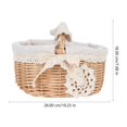 thumbnail image 4 of 1pc tejido de picnic Cesta de picnic Hogar Snacks Sencillo Canasta Cesta de la verdura, 4 of 6