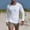 White, variant on Men's Solid Color Round Neck Long Sleeve Pocket T-Shirt, 100% Cotton Fabric for Soft Comfort, Casual Base Layer Top for Exercise and Daily Wear