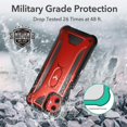thumbnail image 2 of IBAOLEA Conçu pour iPhone 11 Étui, Protection Robuste avec Support et Protecteur d'Écran Intégré Étui Antichoc pour iPhone 11 6.1 Pouces - Rouge, 2 of 7