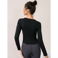 thumbnail image 6 of Women's Long Sleeve Workout Sexy Hollow Skinny Tops Sports Running Shirts Sun Protection Moisture Wicking UPF 50+ T-shirt for Women Yoga Gym Jogging Pilates Shirts,Stretch Tight Activewear, 6 of 7