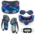 thumbnail image 3 of Rechale VR Silicone Case for Meta Quest 3S, Design Upgraded Accessories for Oculus Quest 3s, Face Cover, Controller Grips, Shell Cover, Lens Cover, Disposable Eye Cover(Blaze Blue), 3 of 9