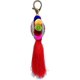 thumbnail image 2 of Llavero con colgante de bolso largo bohemio con borlas y pompones grandes, llavero para mujer, bolso, decoración, 2 of 3