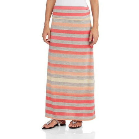 Women's Fashion Maxi Skirt with Shirred Waistband - Walmart.com
