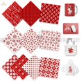 thumbnail image 2 of Hoja de tinta de transferencia infusible navideña Lucky Goddness de 12 x 12 pulgadas, papel de sublimación con diseño de muñeco de nieve y Papá Noel a cuadros rojos para camisetas y sombreros, 2 of 5