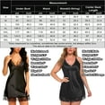 thumbnail image 4 of Avidlove Women Lingerie Satin Lace Chemise Nightgown Sexy Full Slips Sleepwear (Medium, a-black), 4 of 7