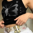thumbnail image 4 of D&J Fashion Femmes Col Rond Imprimé Papillon Sans Manches, 4 of 4