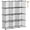Black,White,Grey, green, blue, silver, gold, red,, variant on White 12-Cube Metal Grid Modular Storage Shelf Unit for Bedroom Office Closet