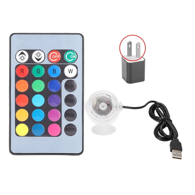 Luz puntual, luz LED de plástico para acuario, peceras coloridas, luz para acuario adaptada para la perfección