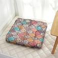 thumbnail image 4 of 22in Dutch Velvet Floor Pillow, Square Boho Meditation Cushion for Sitting, Relaxing, and Yoga Practice, 4 of 7