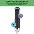 thumbnail image 4 of Chefman Cordless Immersion Blender, Variable Speed, Stainless Steel Blade, USB Charger, Black, 4 of 9