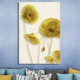 thumbnail image 2 of wall26 - Canvas Wall Art - Gold Poppy Flowers - Giclee Print Gallery Wrap Modern Home Art Ready to Hang - 16x24 inches, 2 of 4