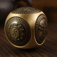 thumbnail image 3 of Kafsov Brass Hexagonal Ball Spinner, Luxurious Hand Fidget for Stress Relief and Focus Enhancement A, 3 of 5