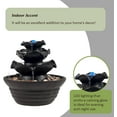 thumbnail image 5 of Pure Garden Tabletop Indoor Water Fountain with 3 Tiers and LED Lights, 5 of 8
