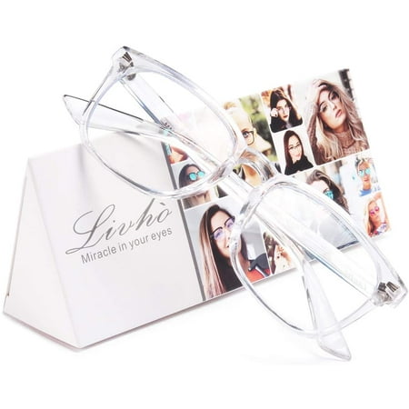 Livhò Blue Light Blocking Computer Glasses, Tablet Reading/ Gaming / TV /Phones Glasses for Women Men, Anti Eyestrain Filter UV Glare & Reduce Headache Eyewear