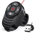 thumbnail image 1 of Clicker de Presentación Inalámbrico USB Tipo C Recargable, Clicker de PowerPoint para Presentaciones con Anillo de Dedo con Puntero Luminoso, 1 of 5