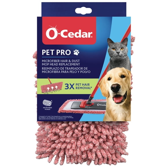 O-Cedar Pet Pro Microfiber Hair & Dust Mop Head Replacement