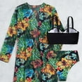 thumbnail image 5 of Conjunto de bikini sexy de 3 piezas con falda y tanga triangular con lazo, traje de baño de coco, 5 of 5