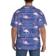 thumbnail image 3 of Fotbe Flamingo Camisa Estampada de Manga Corta para Hombre, Casual de Verano, Estilo Playero, Sin Arrugas-Small, 3 of 5