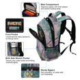 thumbnail image 5 of FORMRS Unisex Backpack Elementary School Travel Bookbag with Reflective Stripes, Purple Forest Scene, 5 of 7