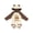 Natural & Brown w Ears, variant on Mommys Nap Buddy Sloth Boys or Girls Long Sleeve Baby Bodysuit